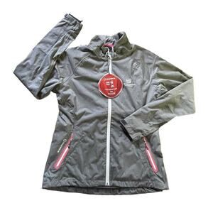 NWT Sunice Jacket Womens Medium Gray Wells Fargo Championship Golf Performance